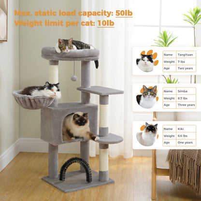 Cat Tree With Scratching Posts Multiple Floors