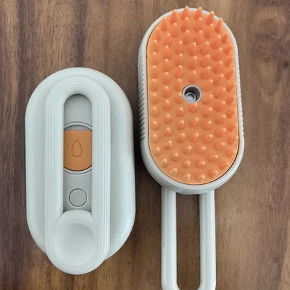3 in 1 Water Steam Cat Brush Electric Spray Hair Brush