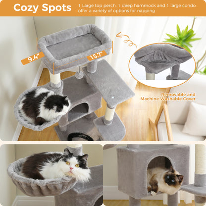 Cat Tree With Scratching Posts Multiple Floors